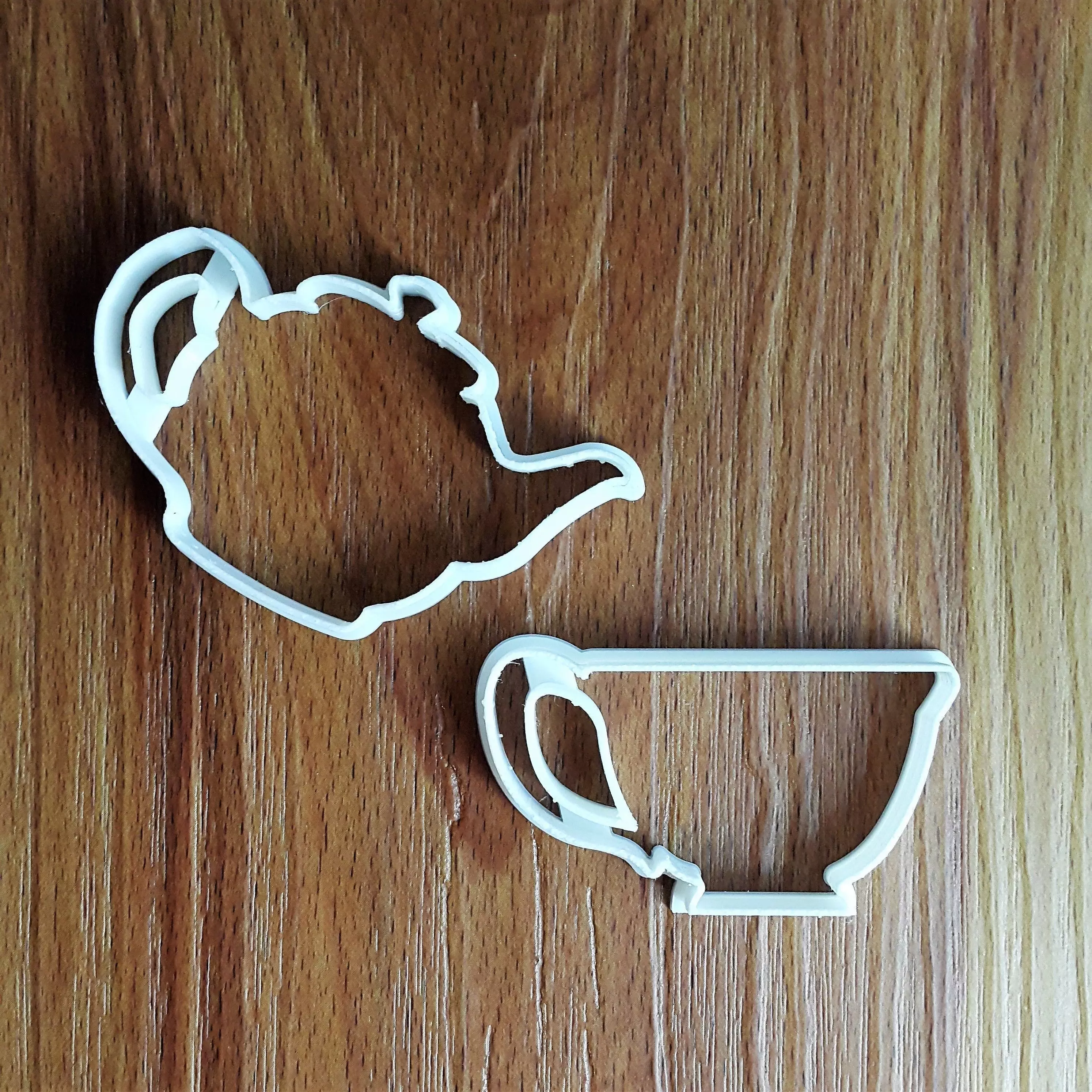Tea Set Cookie Cutter 3D print model_0