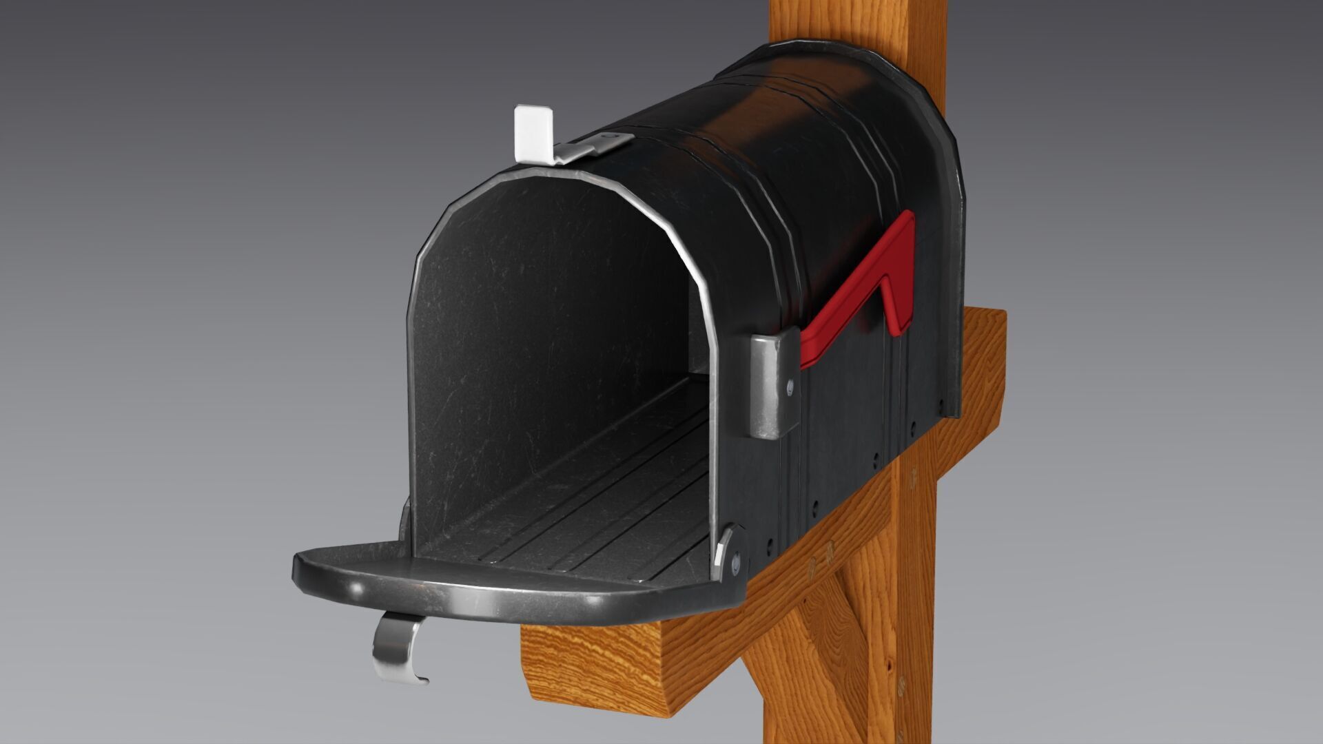 Mail Box Low-poly 3D model_11