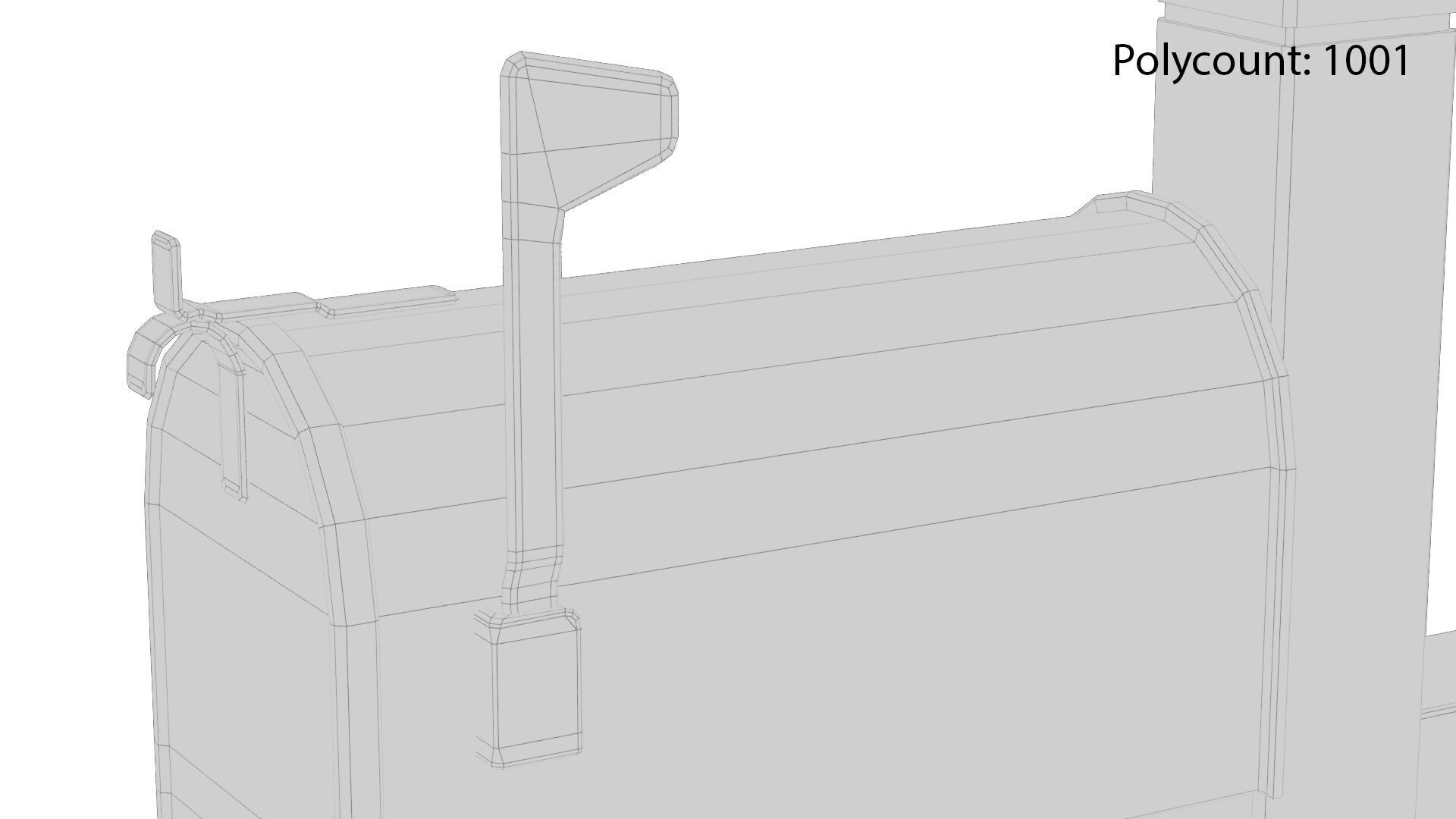 Mail Box Low-poly 3D model_21