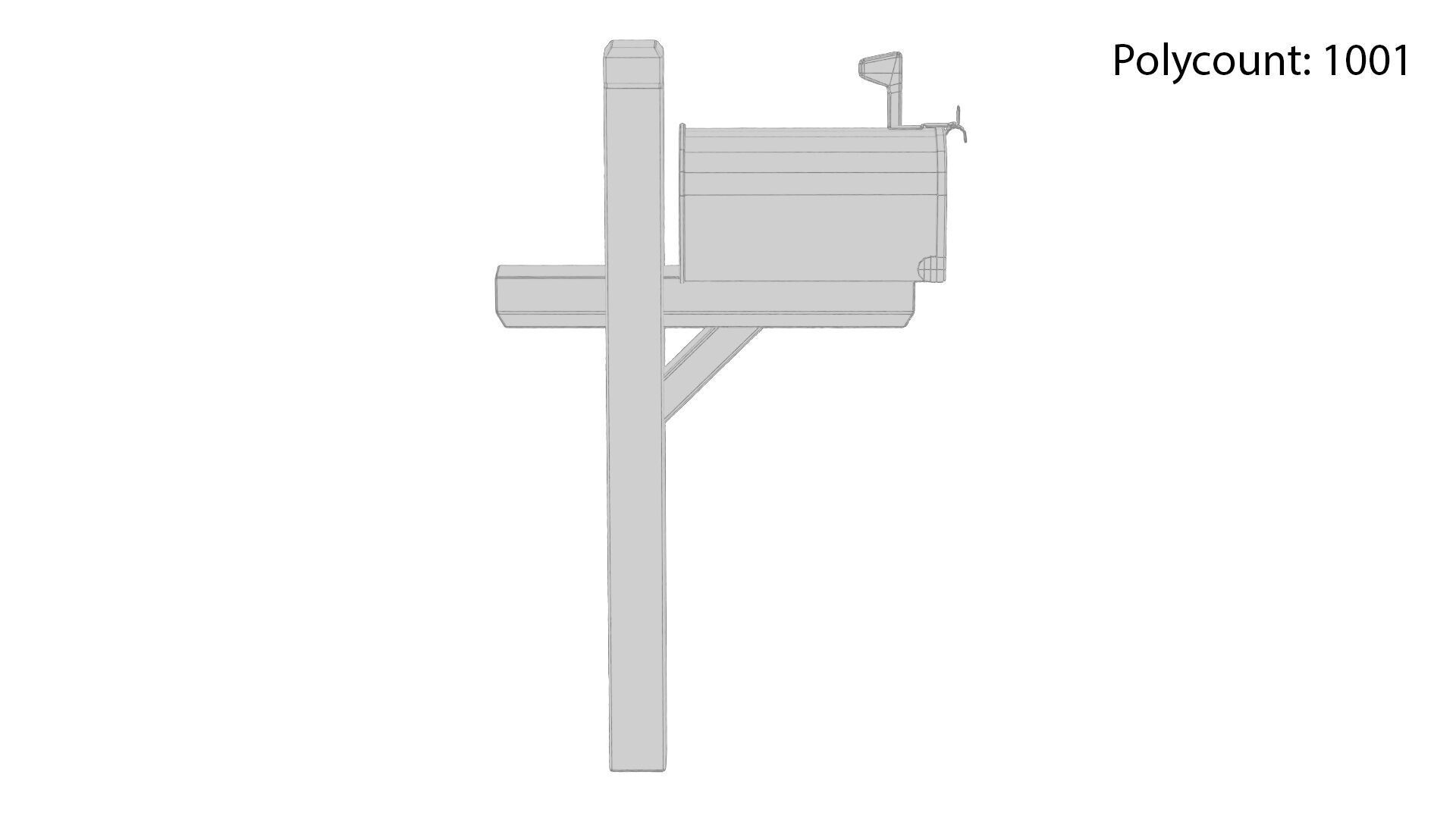 Mail Box Low-poly 3D model_18