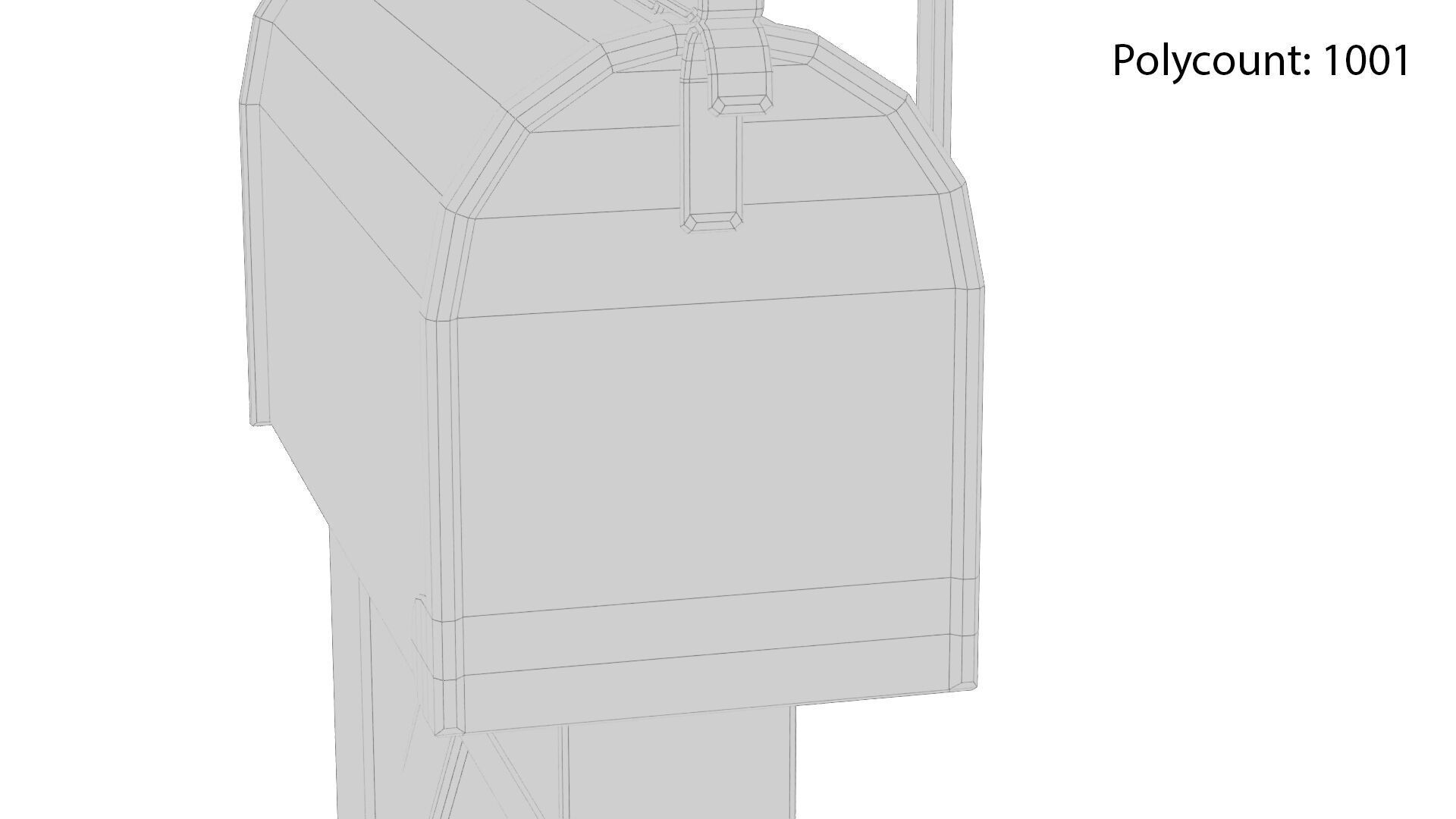 Mail Box Low-poly 3D model_22