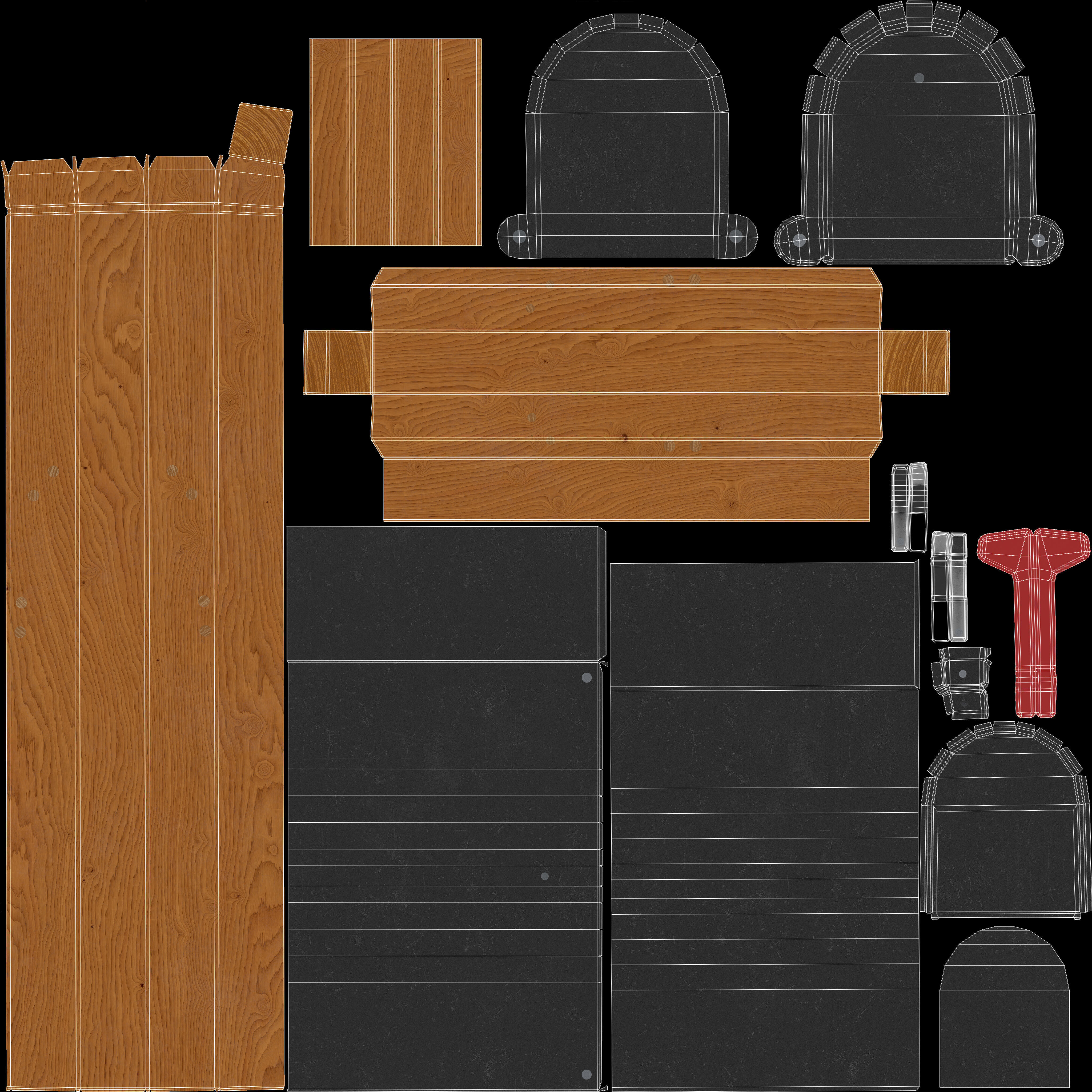 Mail Box Low-poly 3D model_24