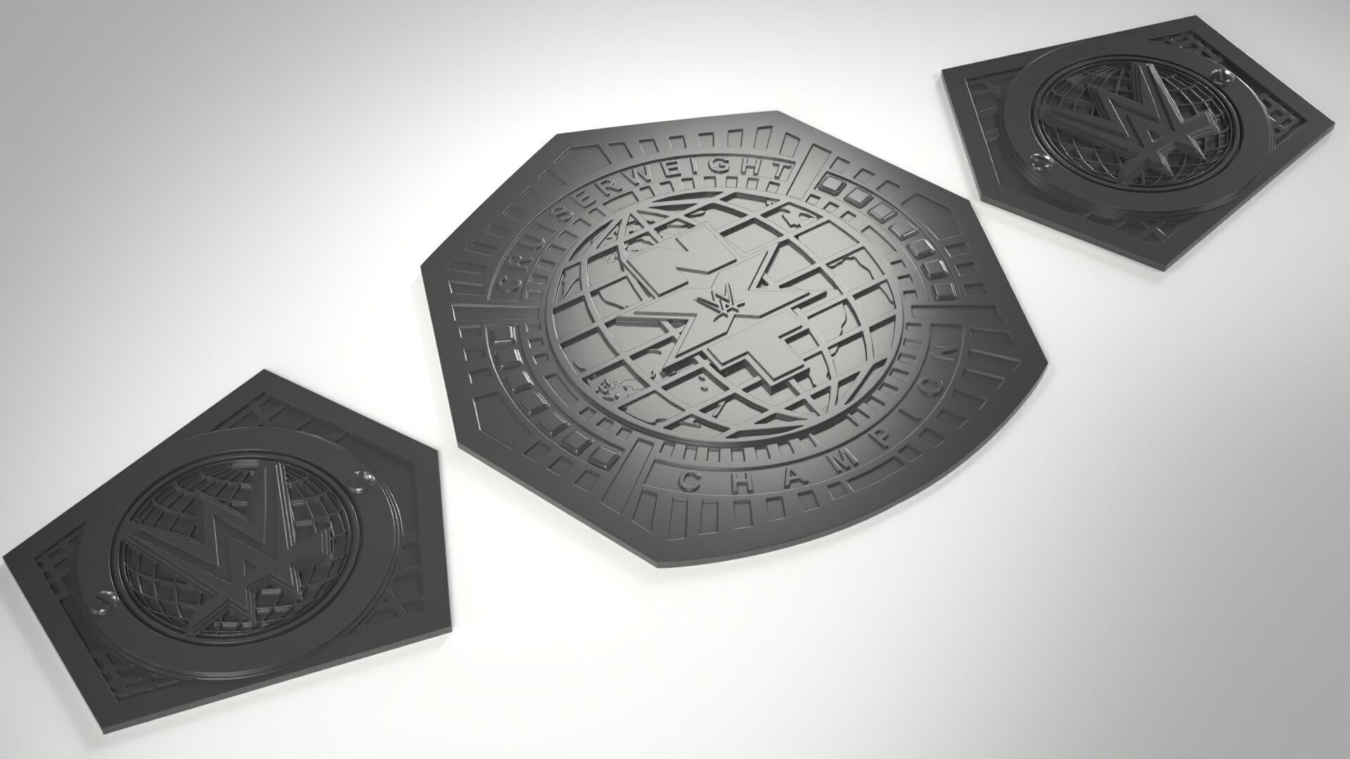 WWE NXT Cruiser Weight Championship 3D print model_1