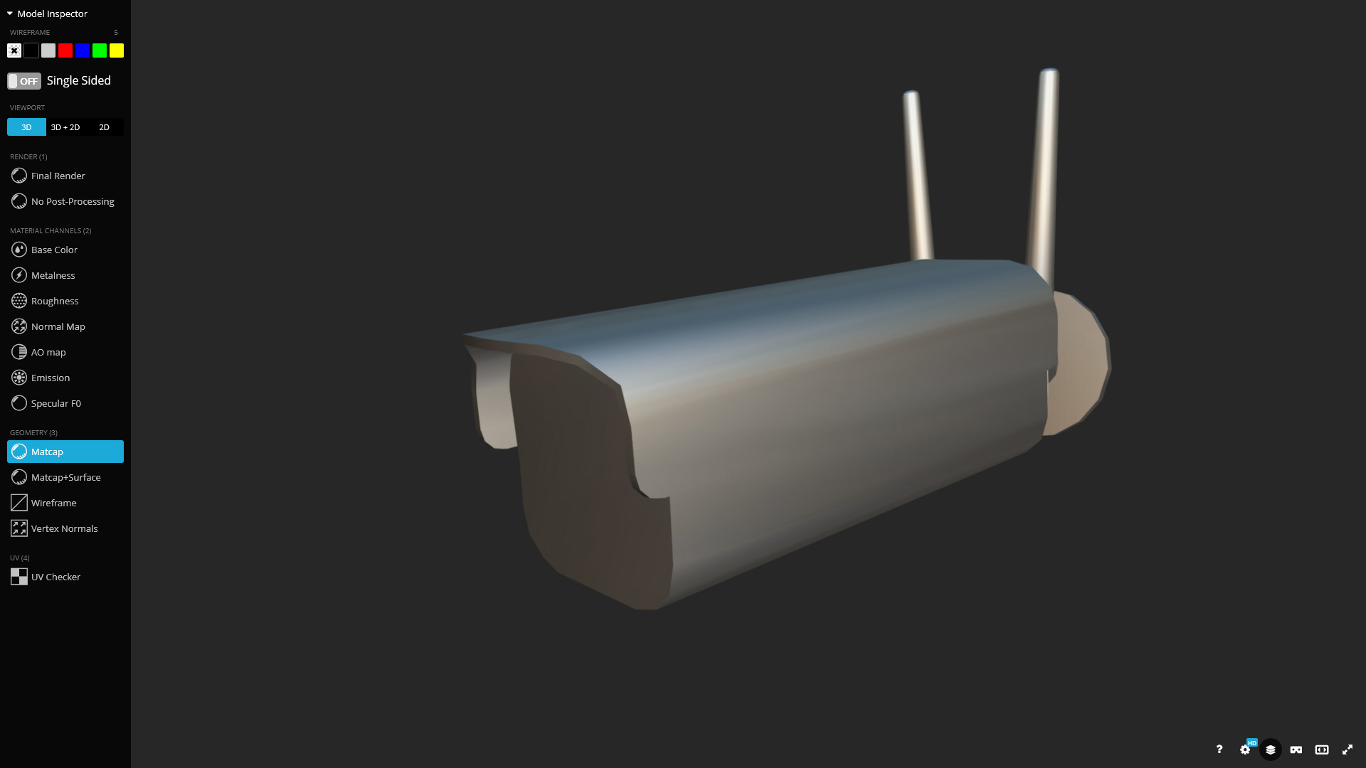 Security Camera 3D Model Low-poly 3D model_11