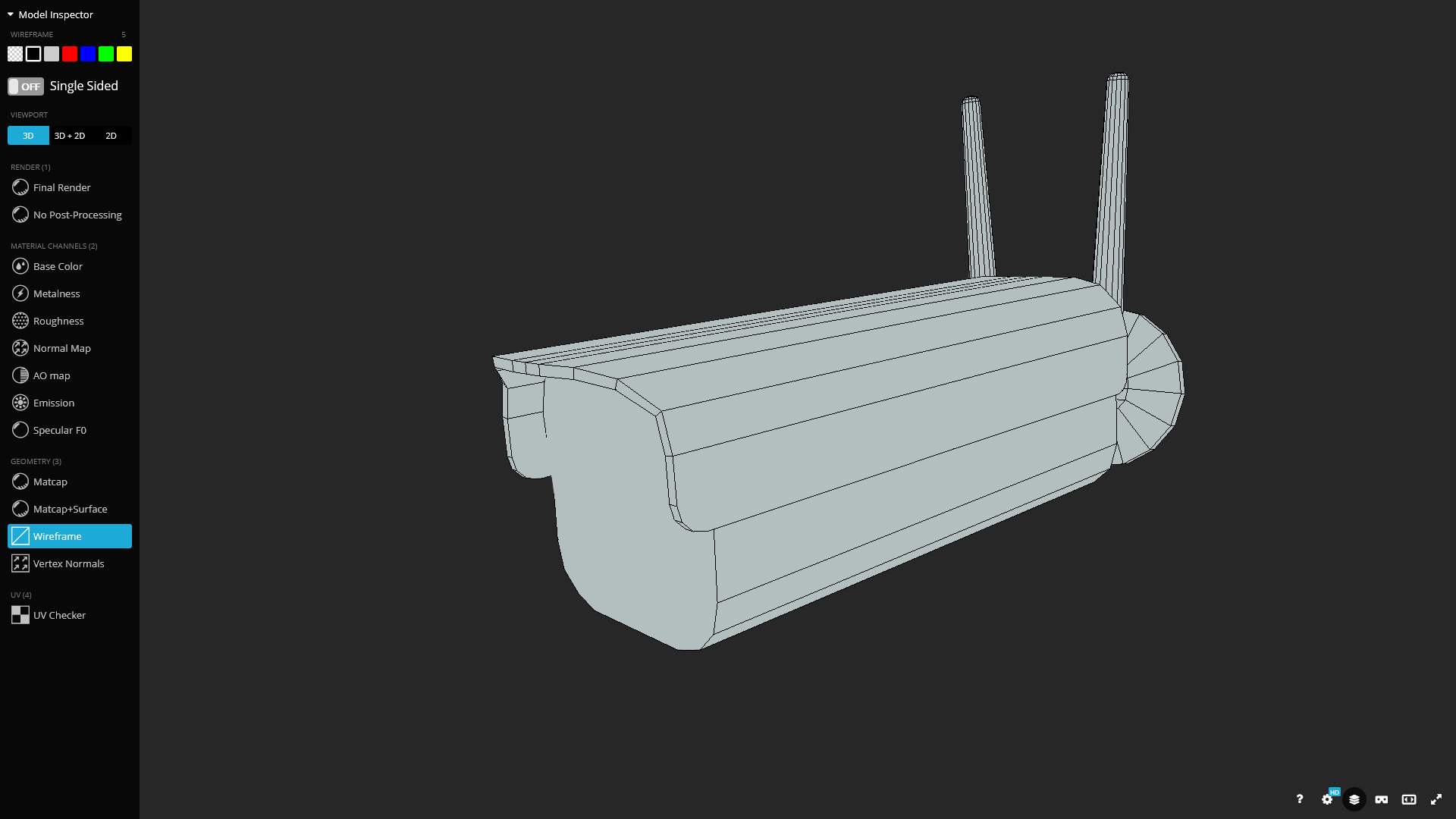 Security Camera 3D Model Low-poly 3D model_13