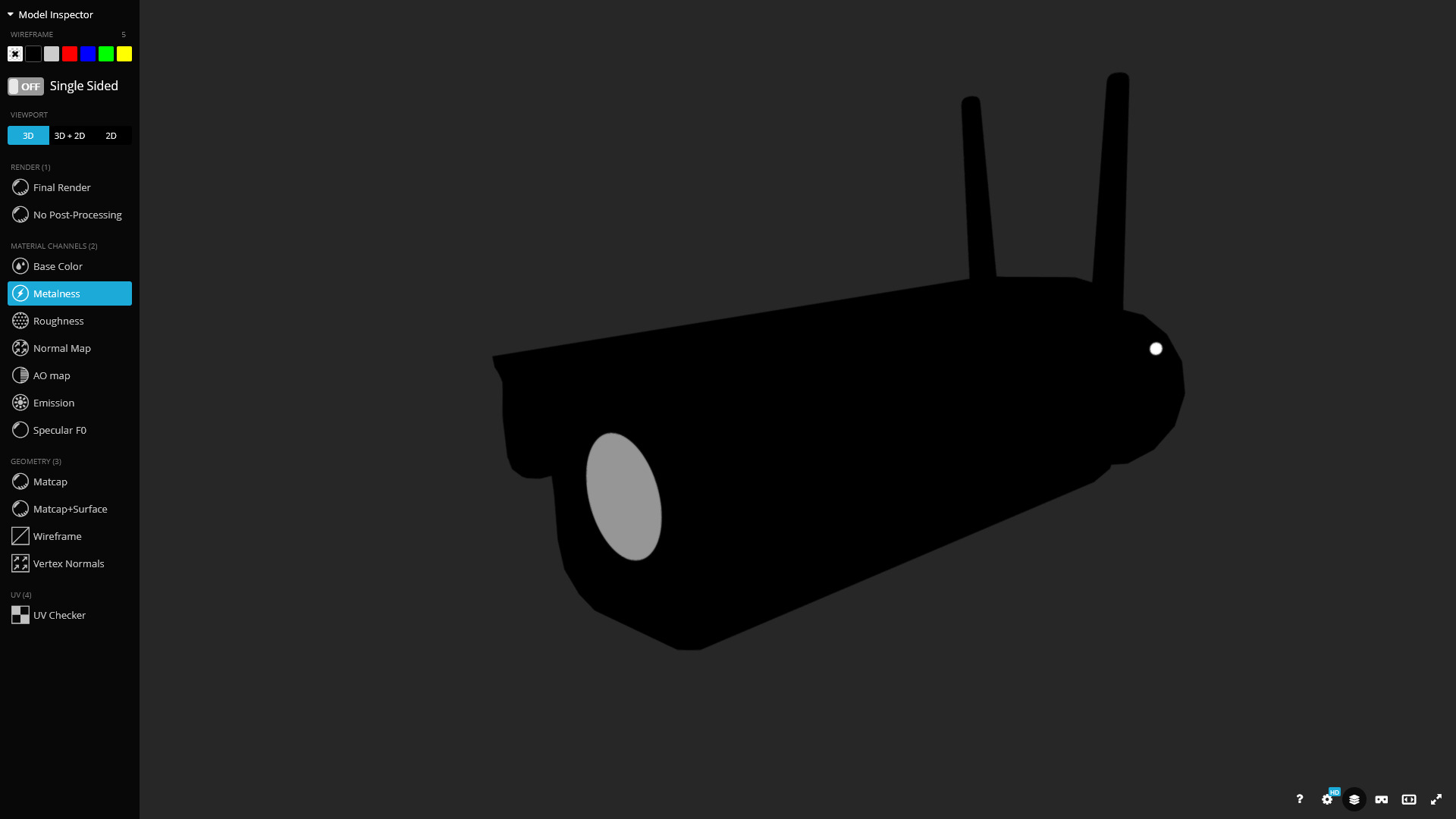 Security Camera 3D Model Low-poly 3D model_6