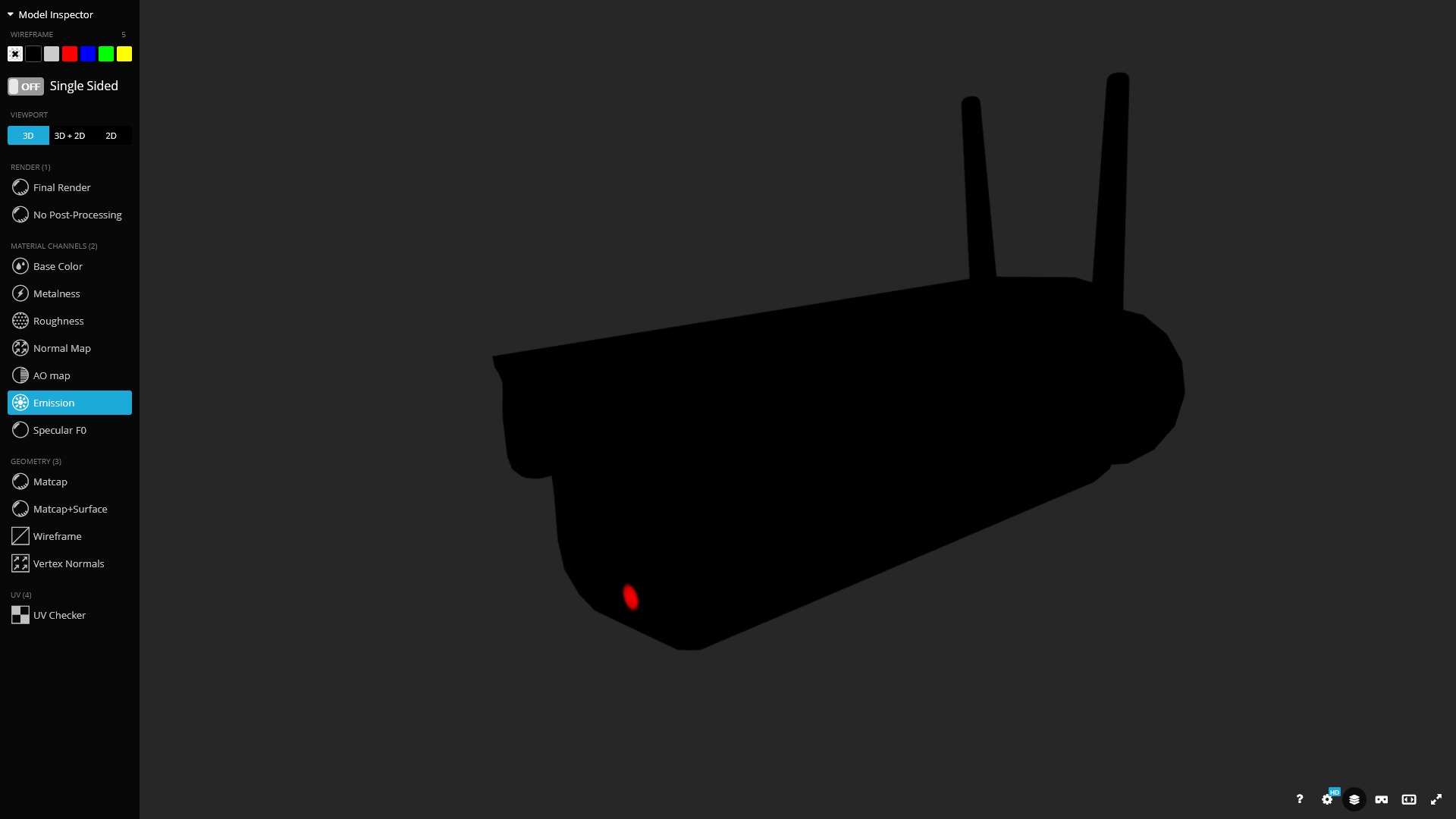 Security Camera 3D Model Low-poly 3D model_10