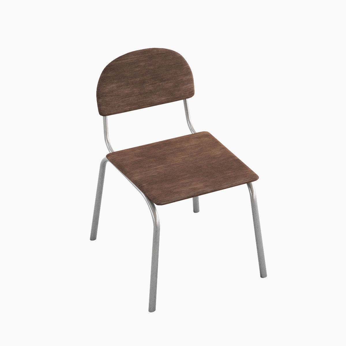 Simple Chair Set 3D model_34