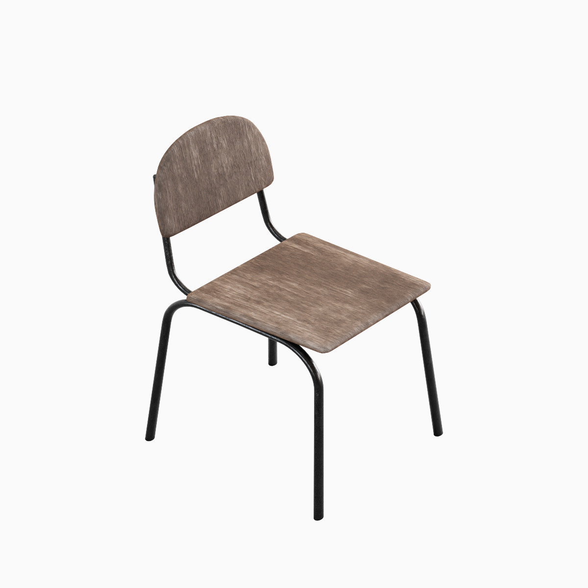 Simple Chair Set 3D model_23