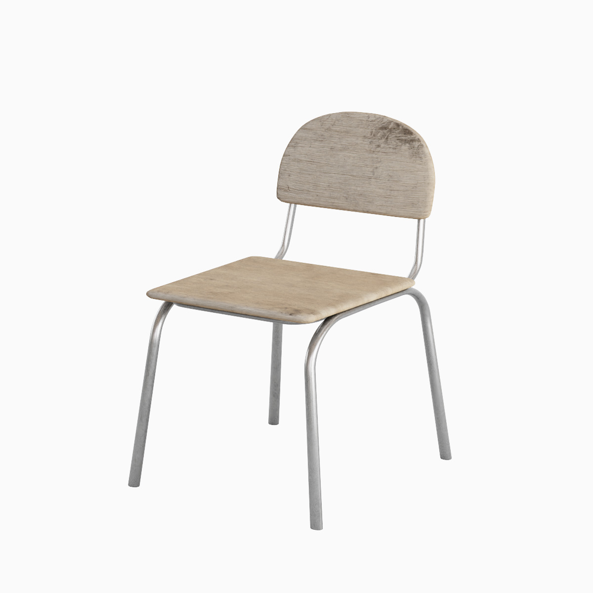 Simple Chair Set 3D model_9