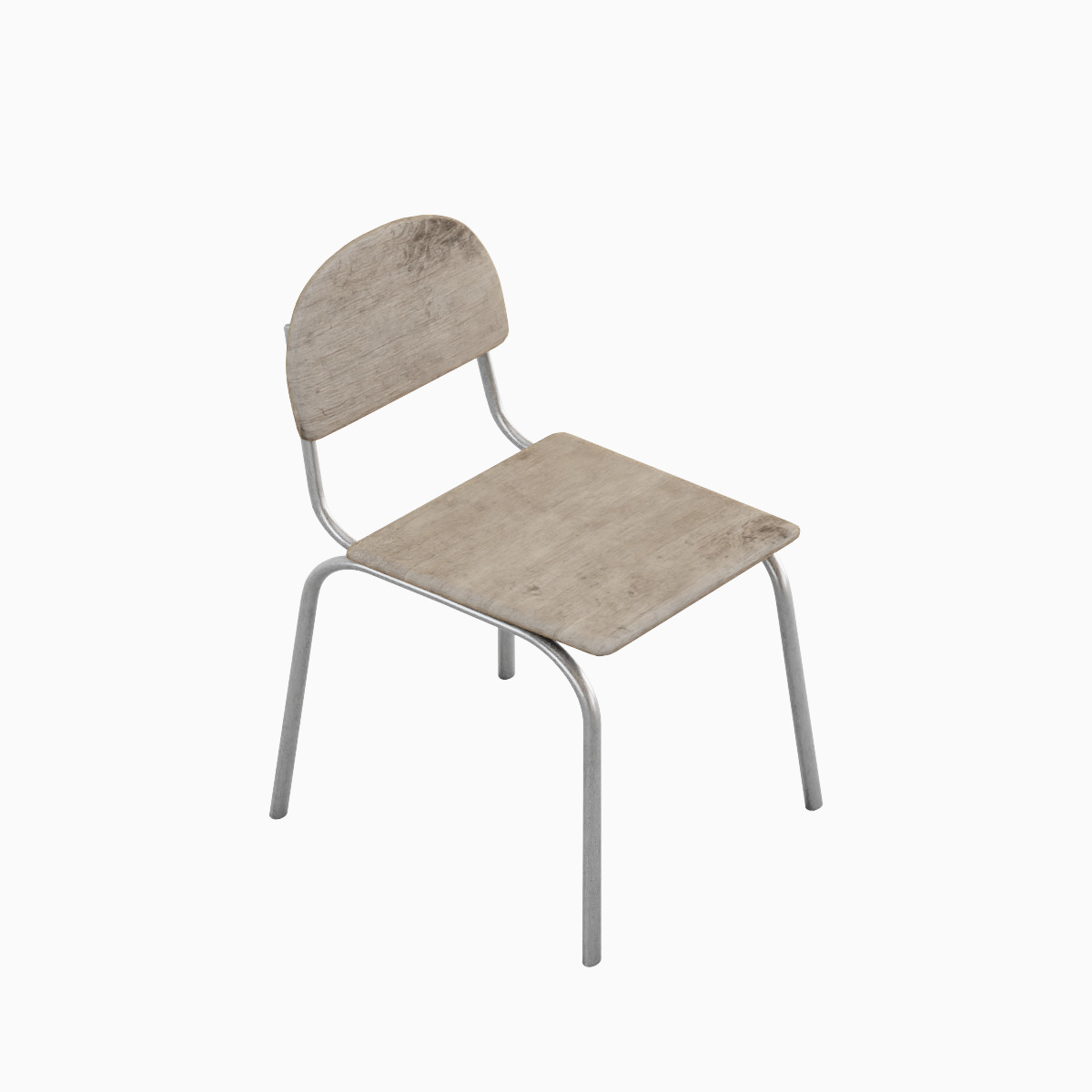 Simple Chair Set 3D model_11