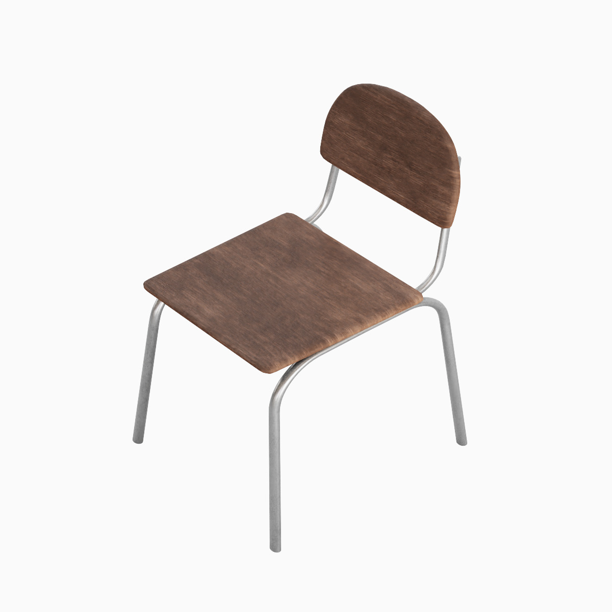 Simple Chair Set 3D model_36