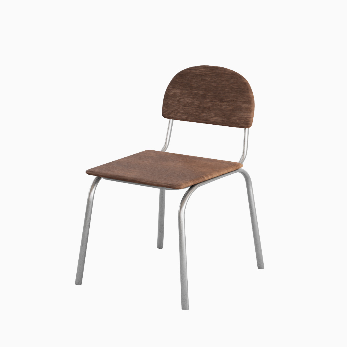 Simple Chair Set 3D model_33