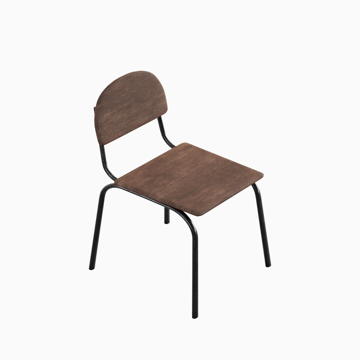 Simple Chair Set 3D model_29