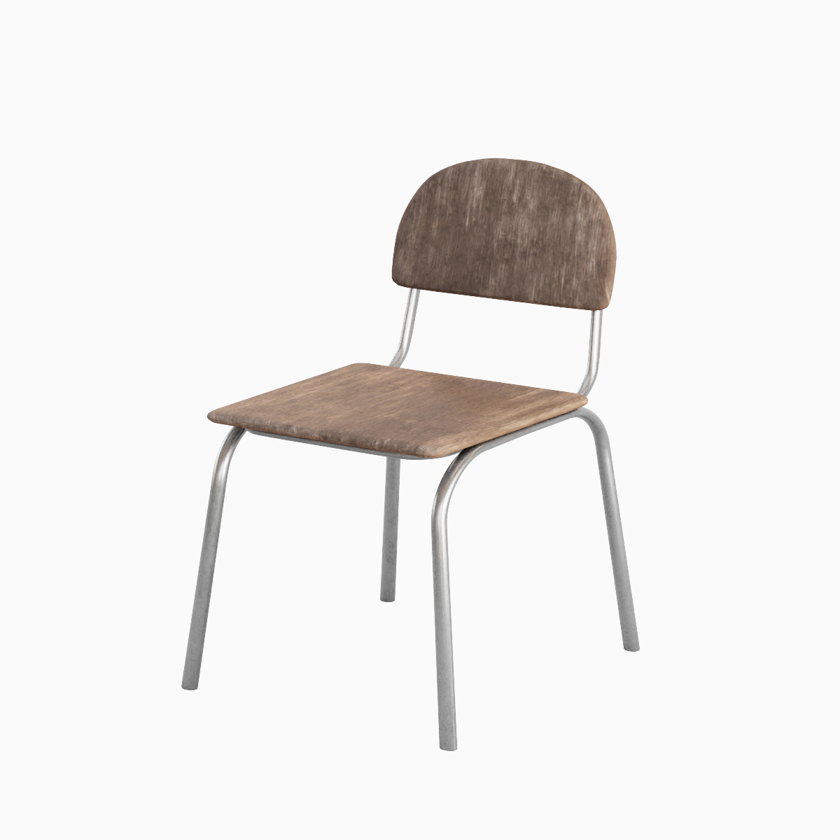 Simple Chair Set 3D model_15