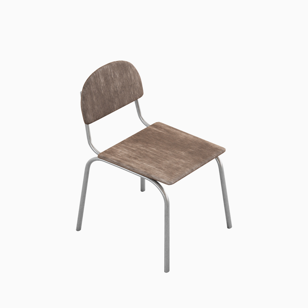 Simple Chair Set 3D model_17