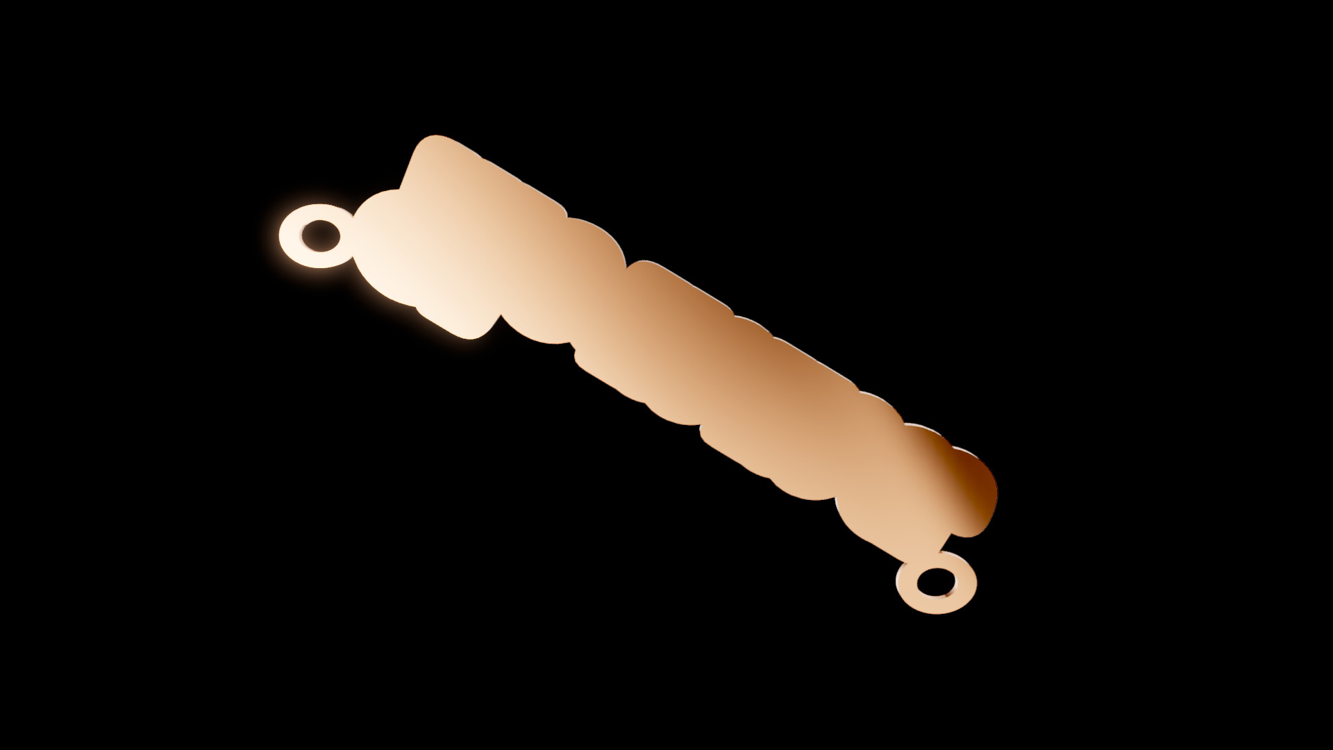 Momma name pendant 3D print model_6