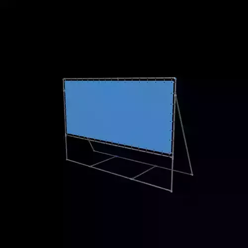 Tubular frame with tension banner  3D model
