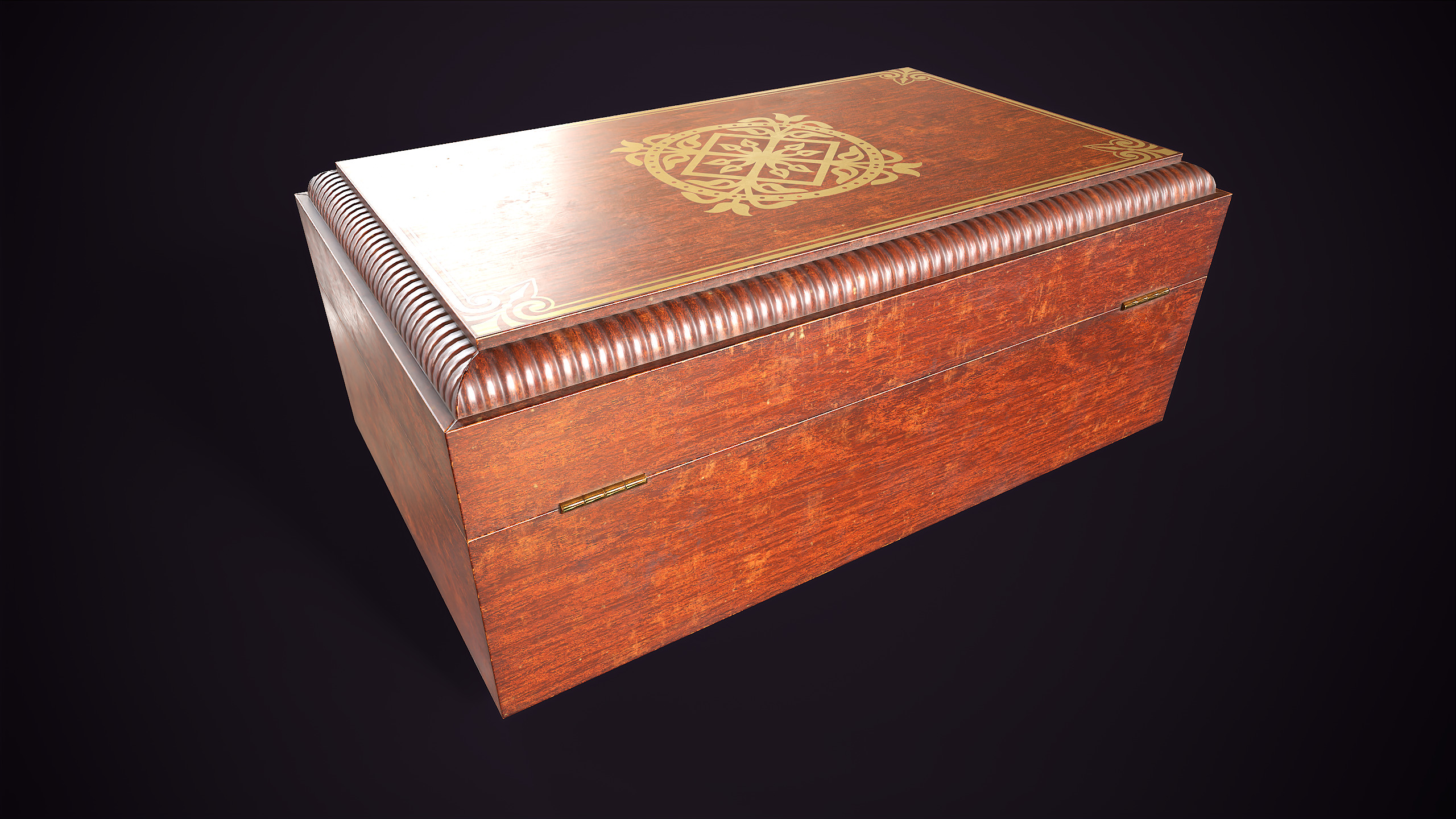 Jewelry box Low-poly 3D model_5
