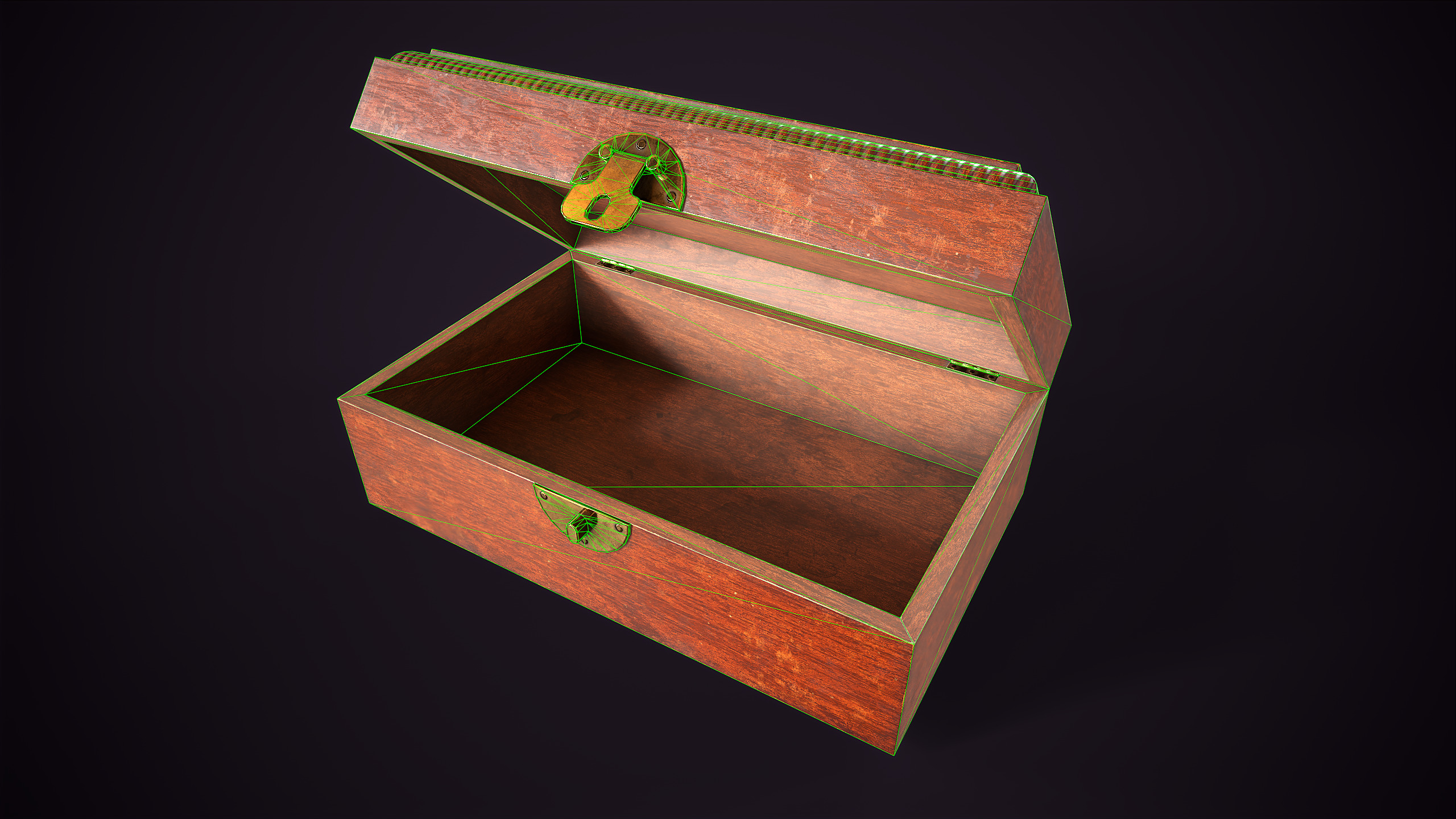 Jewelry box Low-poly 3D model_10