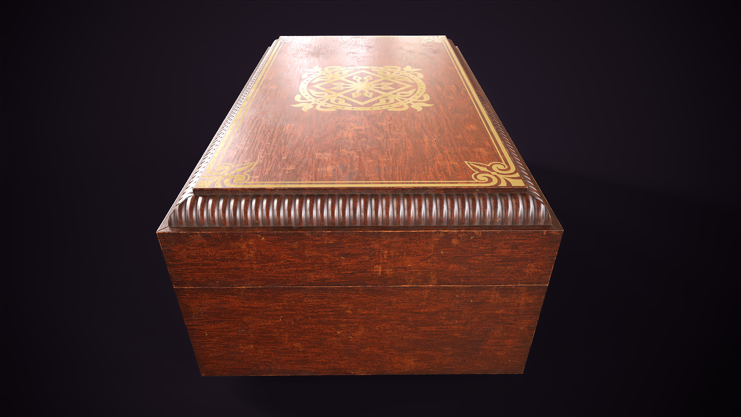 Jewelry box Low-poly 3D model_4