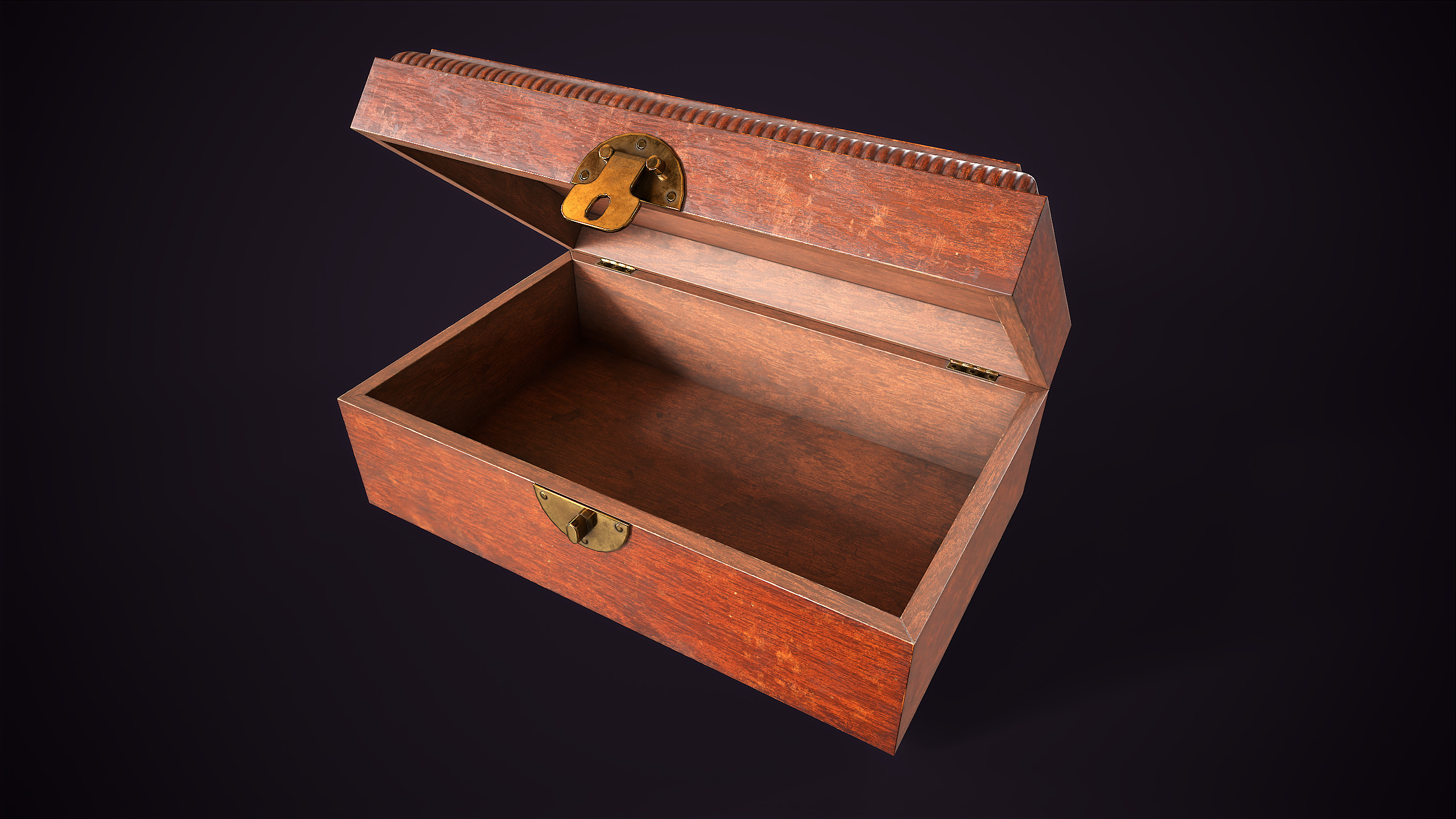 Jewelry box Low-poly 3D model_2
