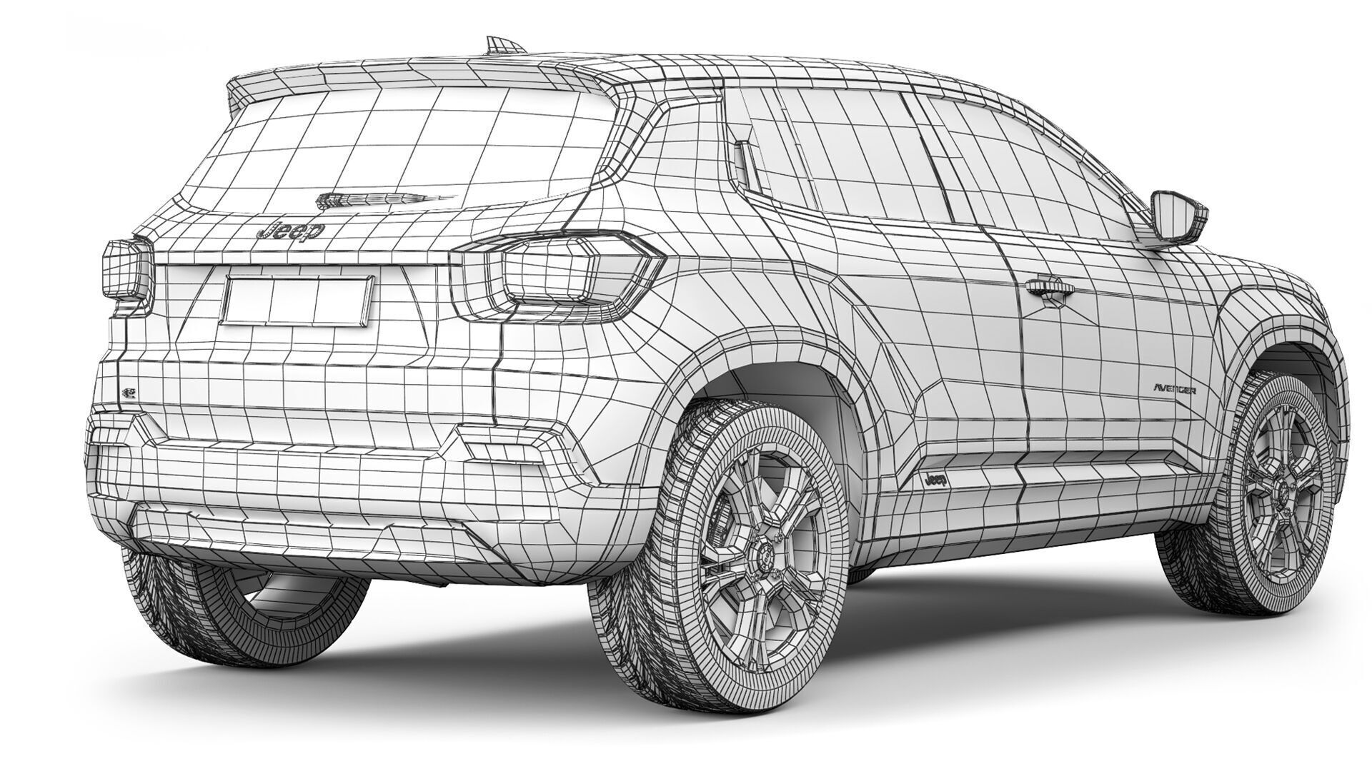Jeep Avenger 2024 3D model_9
