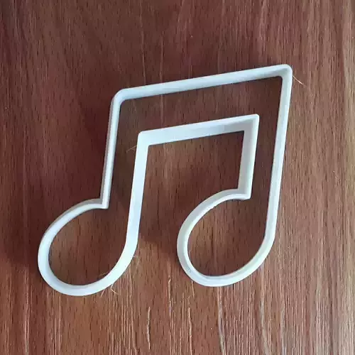 Double Note Cookie Cutter 3D print model