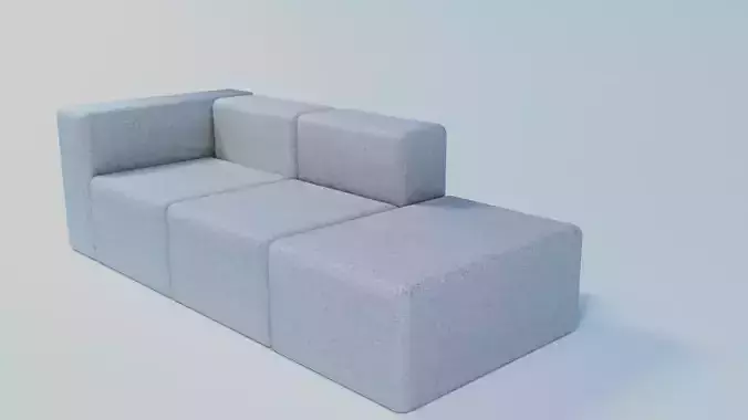  Modern Modular Sofa 3D Model