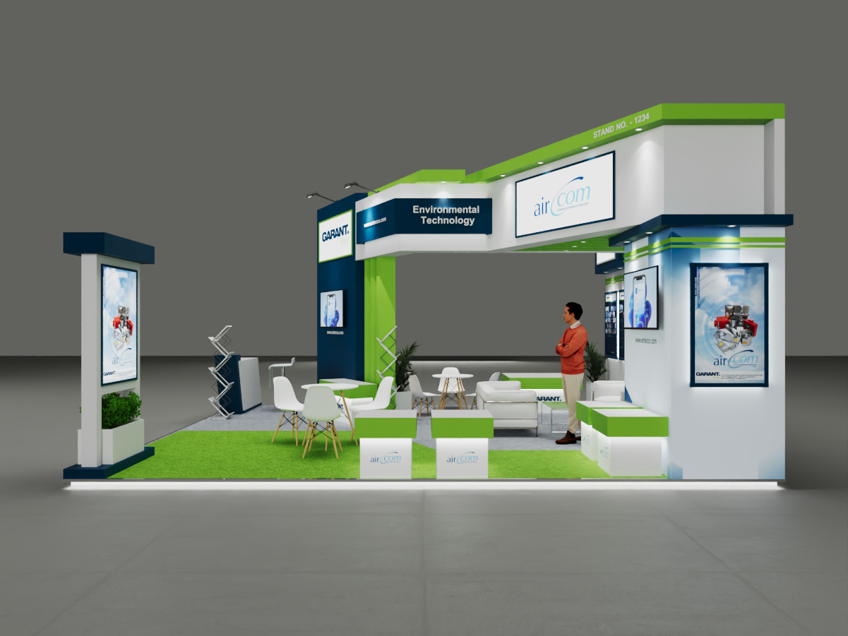 Exhibition Stand 7x6 3Sides D1V1 3D model 3D model_1