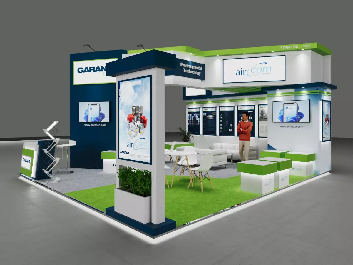 Exhibition Stand 7x6 3Sides D1V1 3D model 3D model_0