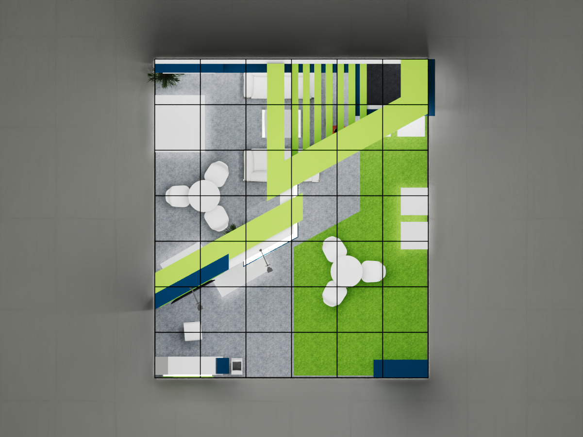 Exhibition Stand 7x6 3Sides D1V1 3D model 3D model_7