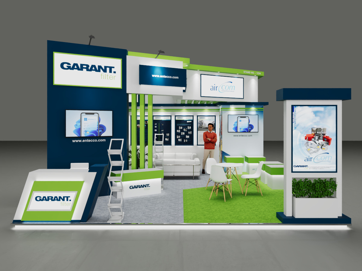 Exhibition Stand 7x6 3Sides D1V1 3D model 3D model_4