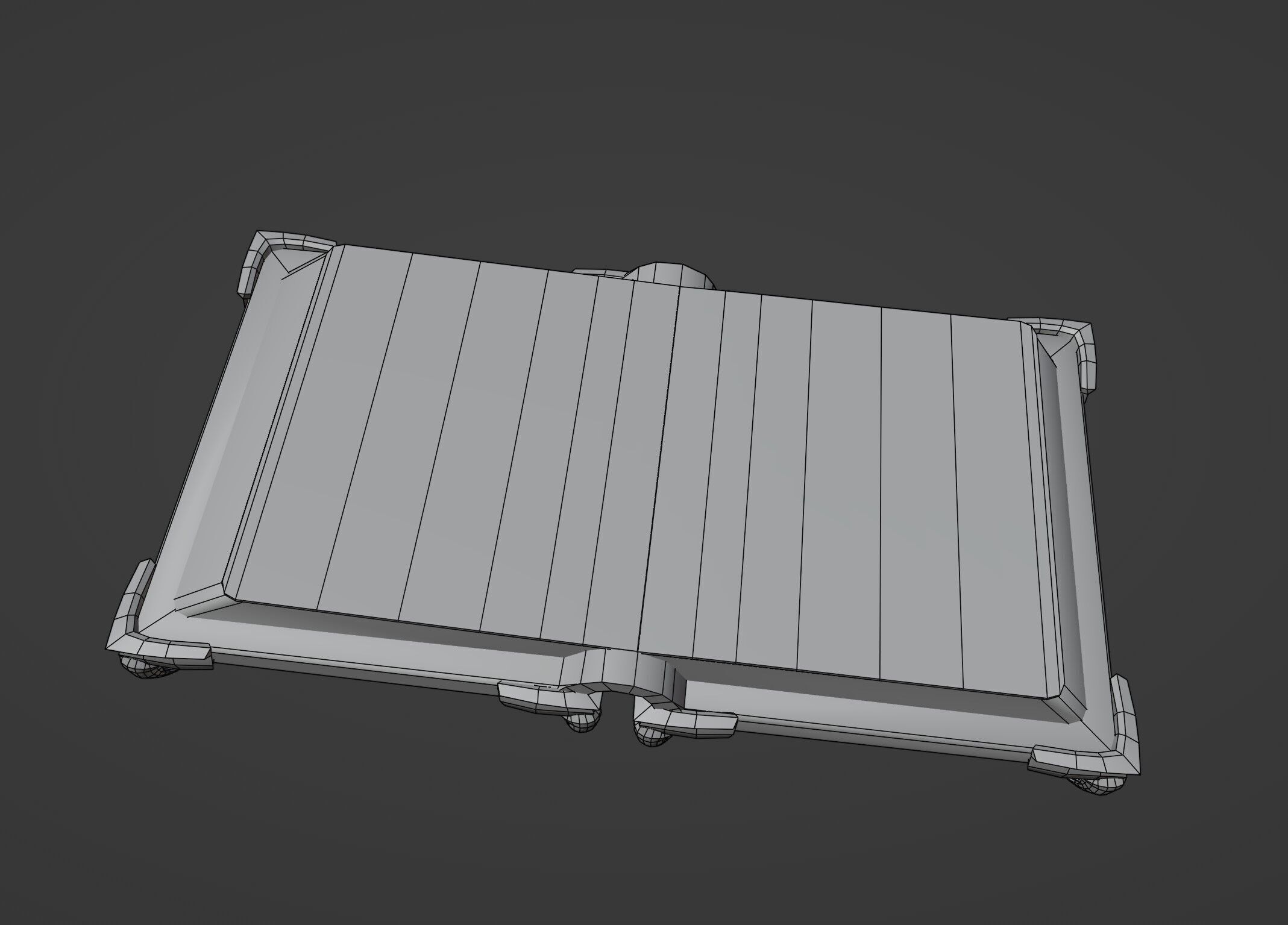 Lowpoly Stylized Arcane Magic Spellbook Animated and GameReady Low-poly 3D model_8