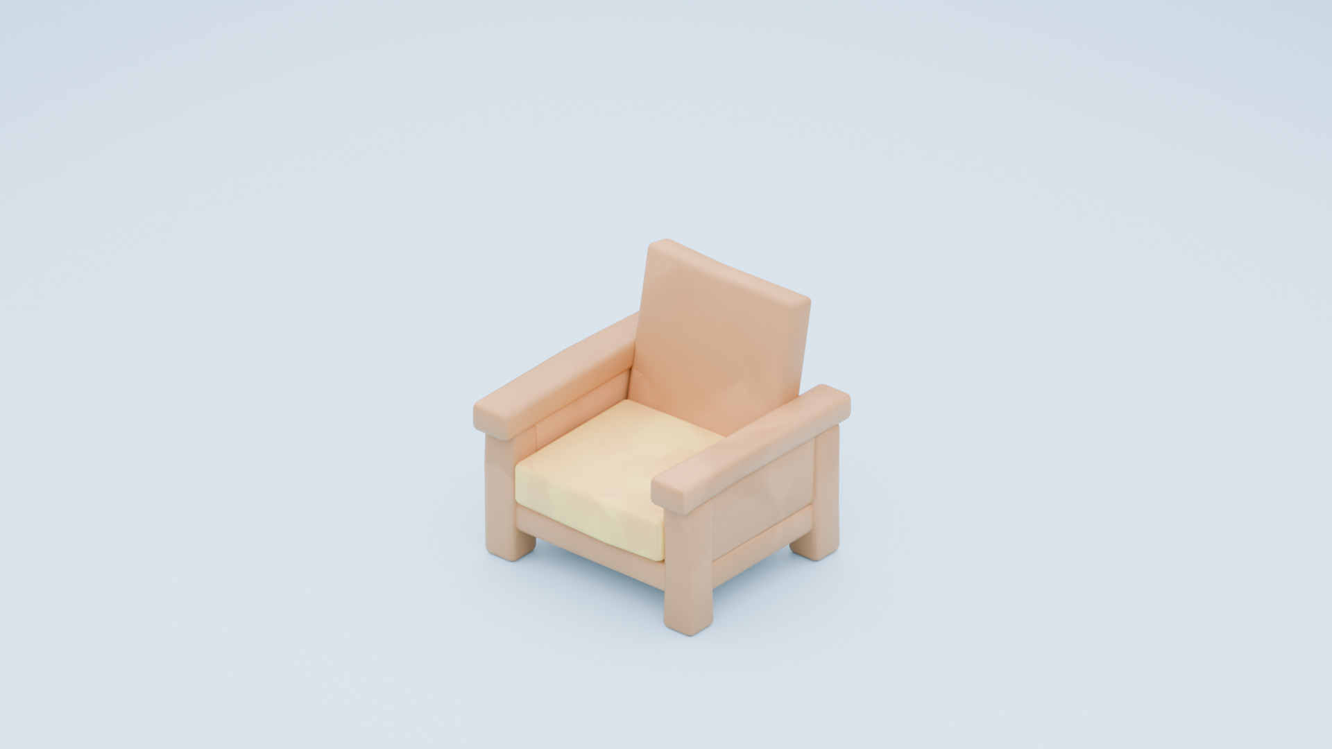 Low Poly Furniture Pack - Cozy Interior Set Low-poly 3D model_1