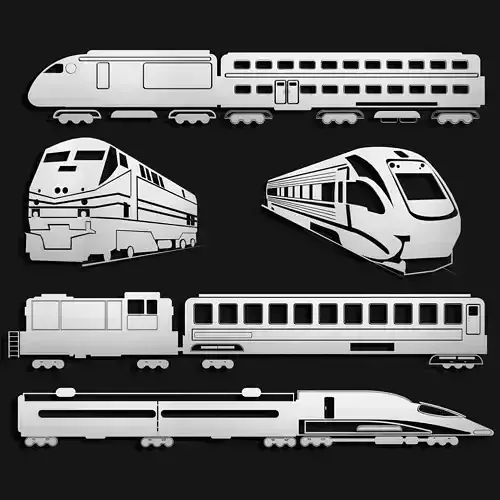 bullet train Low-poly 3D model