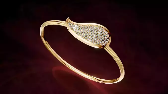 Paisley Bracelet and Bangle 3D print model