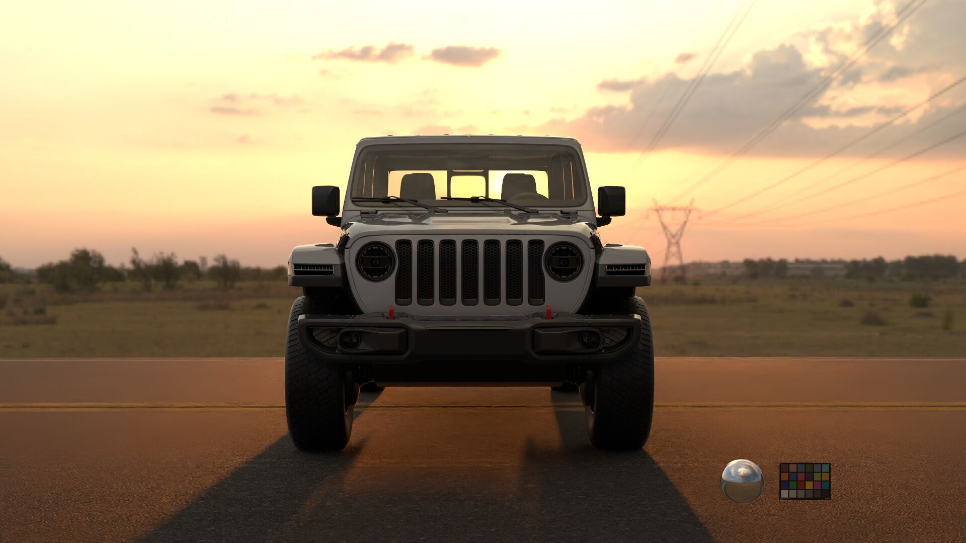 Jeep Gladiator Rubicon-Rigged and Textured-Unreal-vray-redshift Low-poly 3D model_7