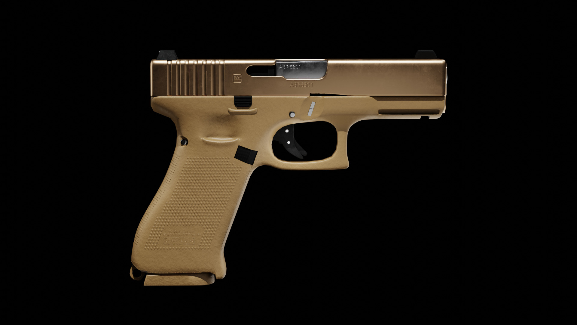 Glock 19x - Game Ready 3D Model  3D model_1