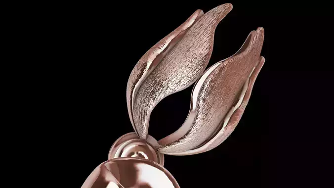 Pearl petal Leaves Earrings