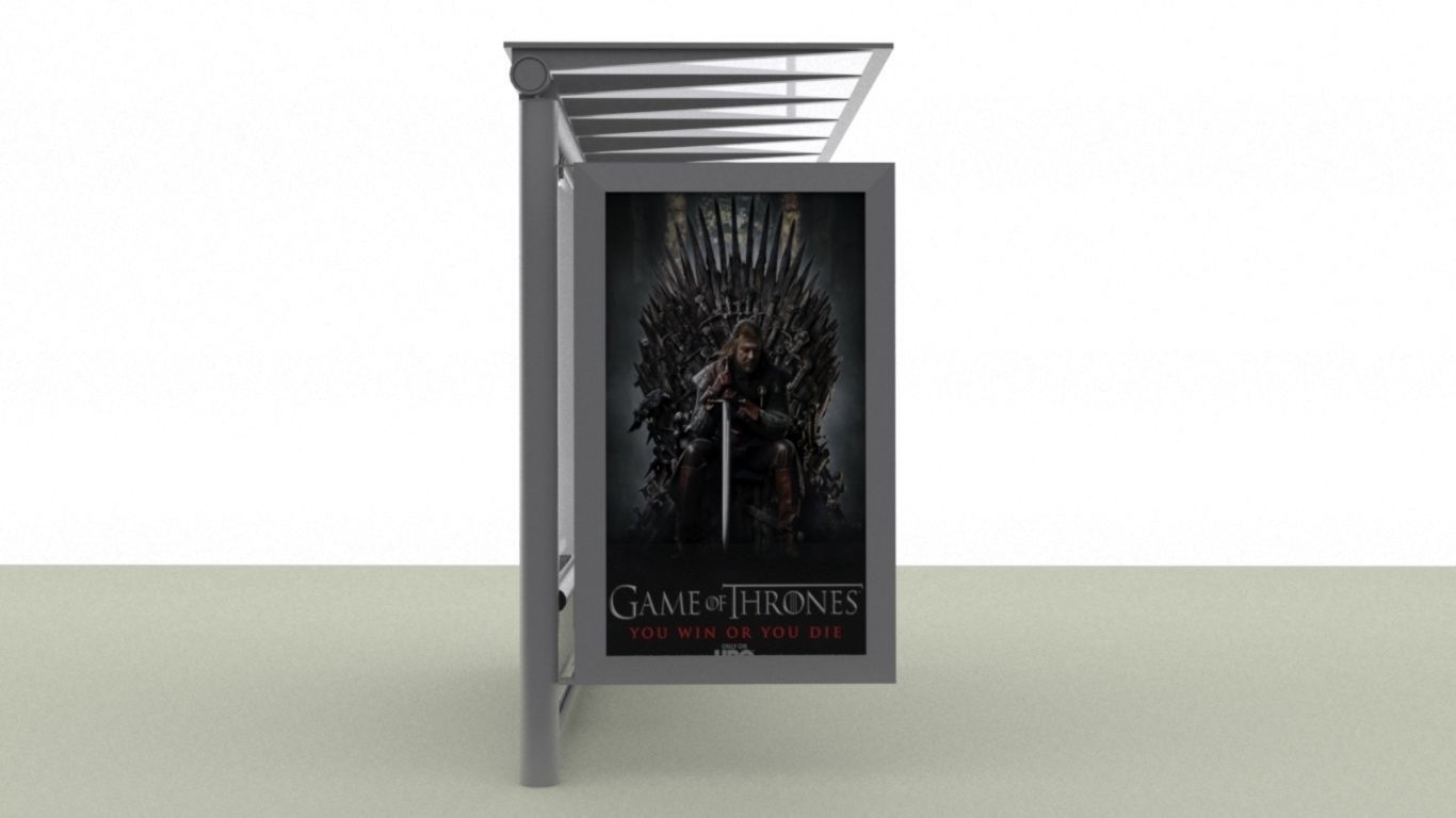 Bus Stop Free 3D model_1