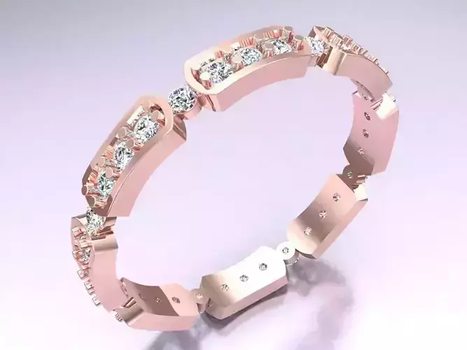 Diamond Ring - Womens Rings - N325034 3D print model