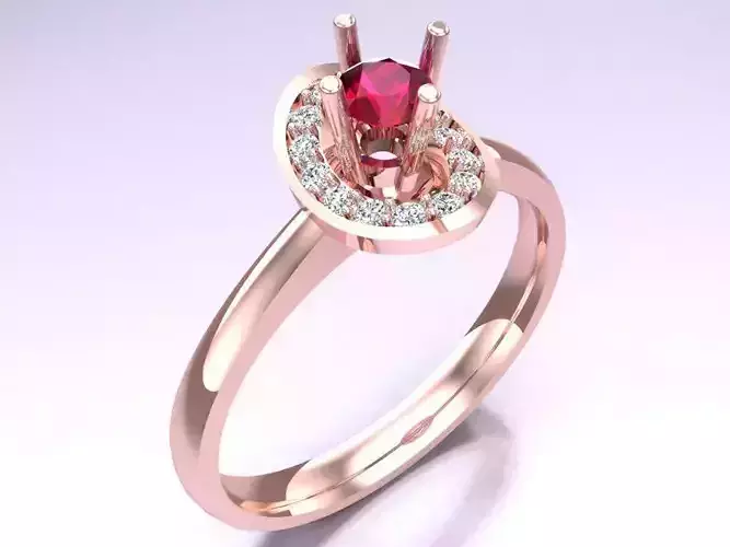Diamond Ring - Womens Rings - N325048 3D print model
