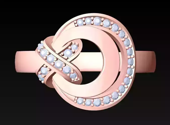 Diamond Ring - Womens Rings - N325057 3D print model