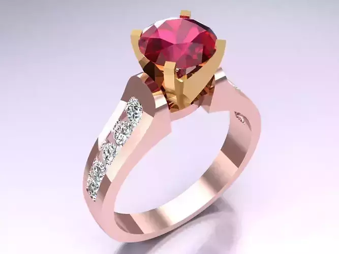 Diamond Ring - Womens Rings - N325123 3D print model