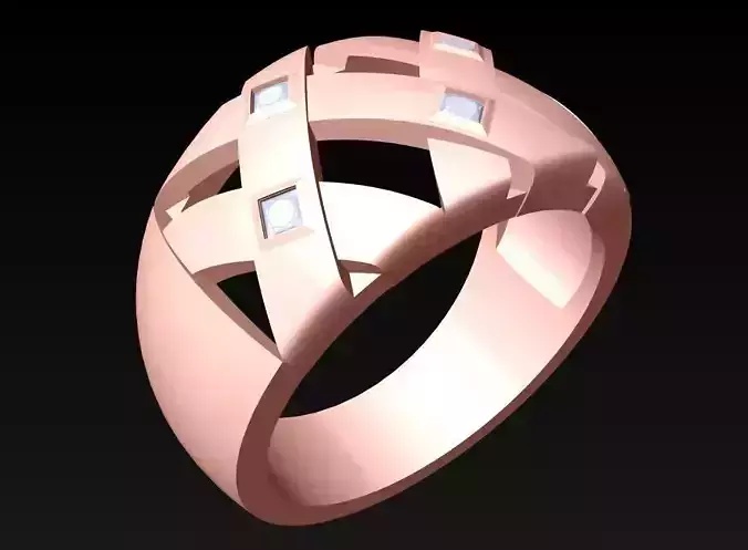 Diamond Ring - Womens Rings - N325217 3D print model