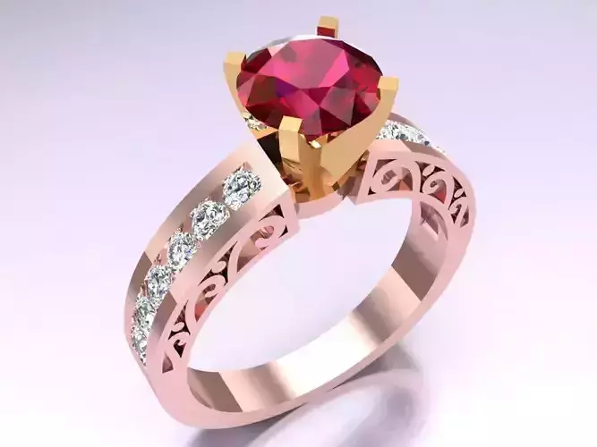 Diamond Ring - Womens Rings - N325211 3D print model