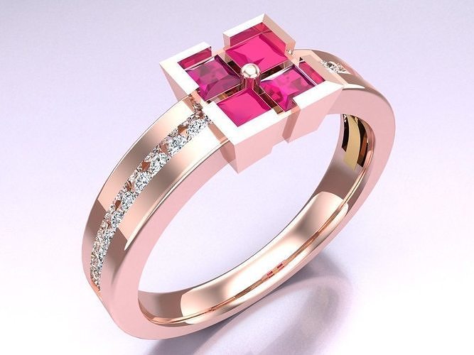 Diamond Ring - Womens Rings - N325131 3D print model
