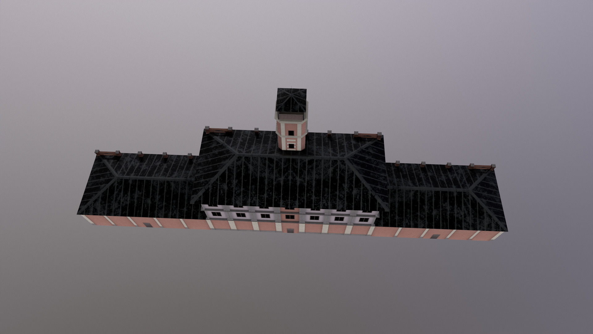 Fire Station 818 polygons High Quality Game Ready Low-poly 3D model_8