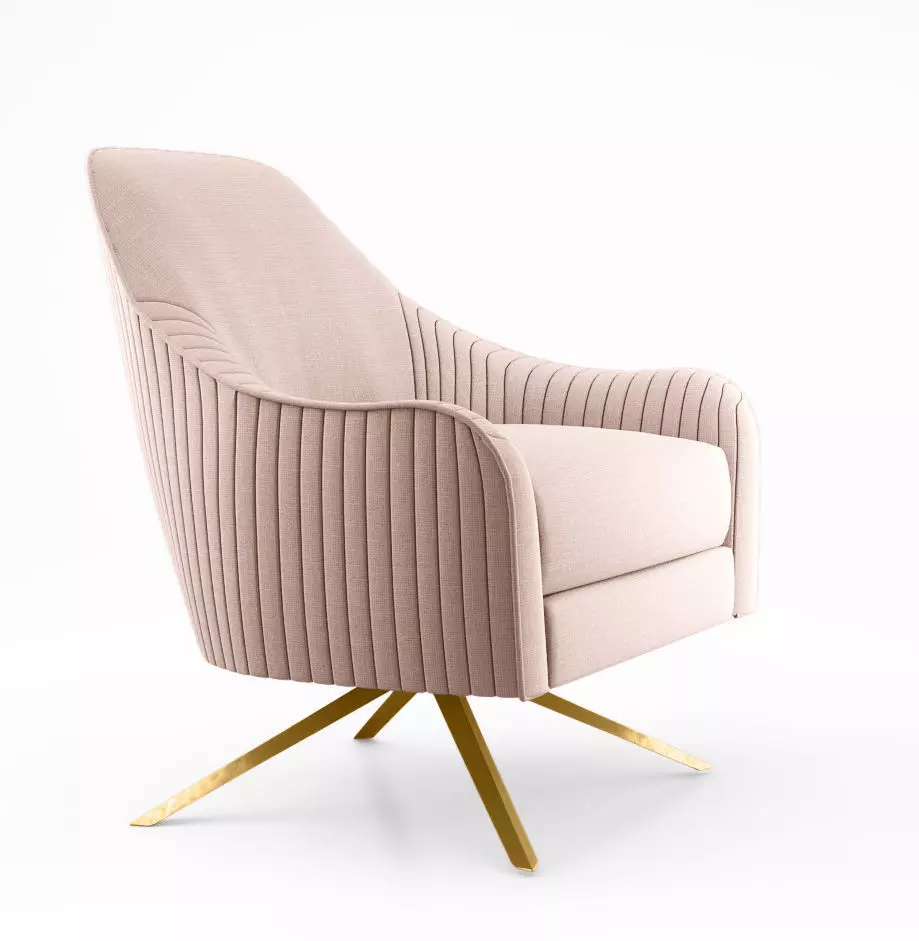 West Elm Roar Rabbit Swivel Chair 3D model_0